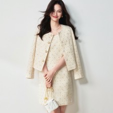 Set abito cappotto perline