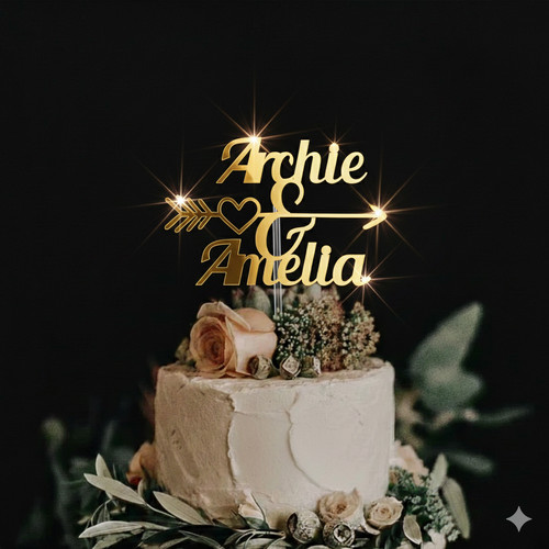 Cake topper doppio - cake,