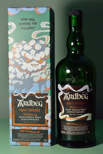 Ardbeg bottle heavy vapours - bottle.,