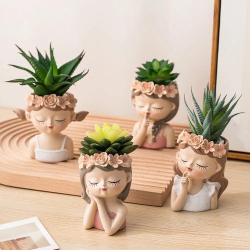 Vaso fiori moderno ragazza