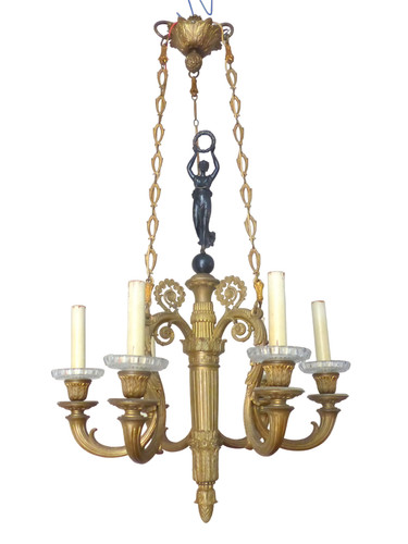 Lampadario antico francese xix - antico,