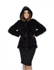 72cm Black 44 Horizontal Mink