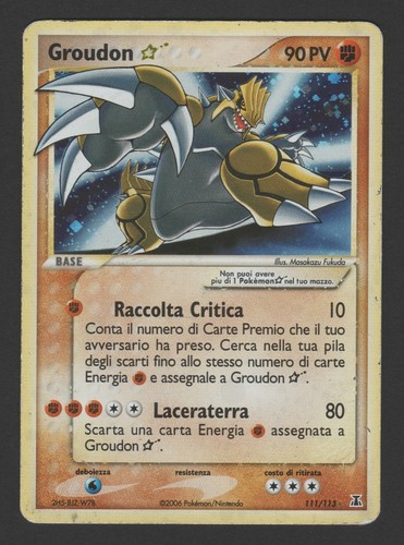 Groudon gold star specie - gold, ex