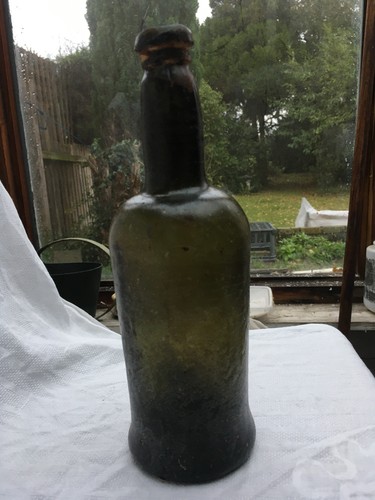 Antique free blown - sagged, base