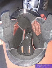 INTERNO CASCO Completo Clima Comfort Per NOLAN N40FULL/N40-5GT Black Red TG XXS