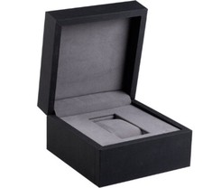 Cofanetto orologio astuccio orologi rivestito scatola orologio 14x14x8 cm 