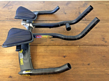 Easton Delta Force Carbon Time Trial Bars, prolunghe Aero Force, ottime condizioni
