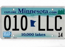 MINNESOTA targa passeggeri