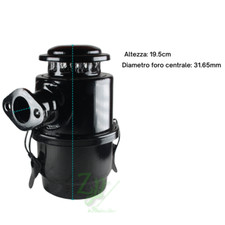 FILTRO ARIA CON CAPPELLO LOMBARDINI 6LD325 360 400 435 LDA520 530 ALTEZZA 19cm