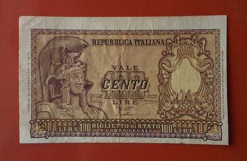 Banconota 100 lire 1951 - banconota,