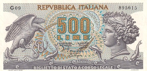Repubblica italiana 500 lire - repubblica,