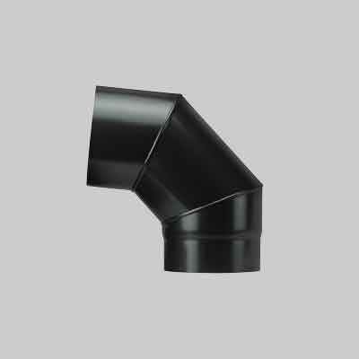 Gomito per stufe a - 90°,