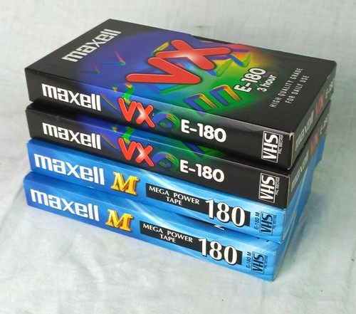 Videocassette vhs maxell vx - 4,