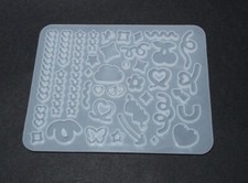 1pz stampo silicone per resina fai da te forma stella cuore ciliegia 133x104mm