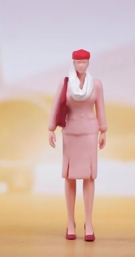 Painted figure model - painted,