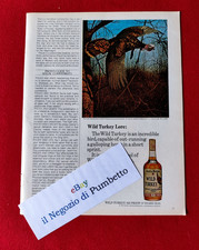 Advertising U.S.A. Pubblicità Werbung ( 1977 ) WILD TURKEY Laurenceburg Kentucky