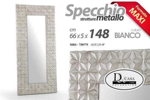 Specchio parete metallo - specchio, da