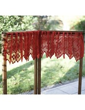 COPPIA TENDINE NATALIZIE UNCINETTO 105x29cm