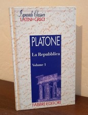 Platone: La Repubblica Vol 1 (Libri I-IV, Greco a Fronte, Fabbri 1994)
