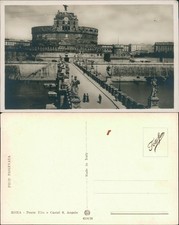 Cartolina Roma Ponte Elio e