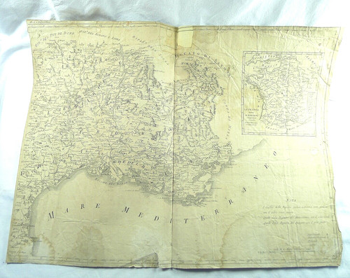 Mappa 1794 costa azzurra - ,