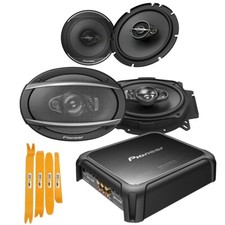 Pioneer Confezione Amplificatore 4 CH Classe D Altoparlanti 6x9" 600 Watt e 6,5" 320 Watt