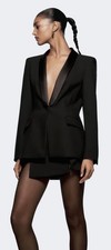 Blazer smoking donna nero Zara