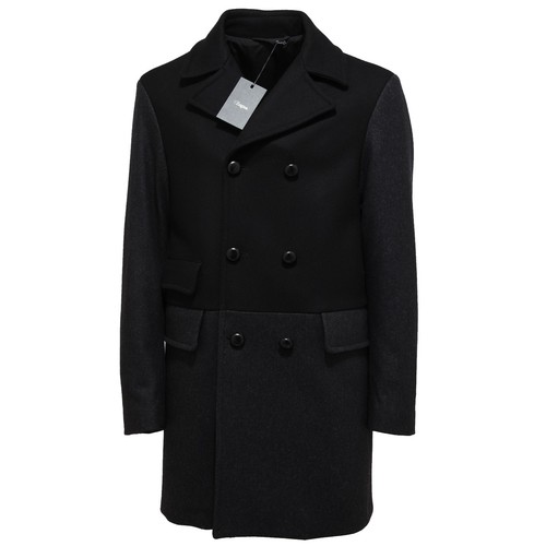 9062l cappotto uomo nero - cappotto,