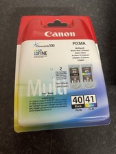 Canon Pixma MP190 MP210 MP220 MP450 MP460 MP470 confezione doppia inchiostro originale PG40 CL41
