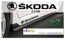 2 adesivi laterali skoda