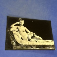 ROMA A. CANOVA PAOLINA BORGHESE MUSEO cartolina Bianco e nero