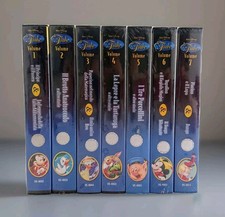 Walt Disney Le Fiabe Disney Vol. 1-2-3-4-5-6-7 Collezione 7 VHS 🇮🇹