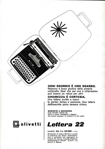 Pubblicita 1959 olivetti - pubblicita,