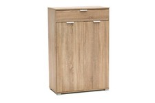 Mobile multiuso scarpiera ingresso garage 2 ante e 1 cassetto in laminato rovere