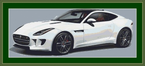 Kit punto croce auto jaguar - kit,