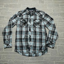 Camicia nera fibbia adulto L
