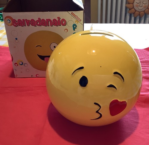 Salvadanaio ceramica faccina - salvadanaio,