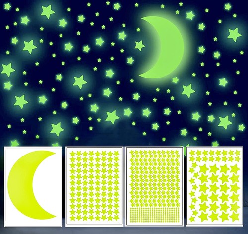 Stelle luna fluorescenti - stelle,