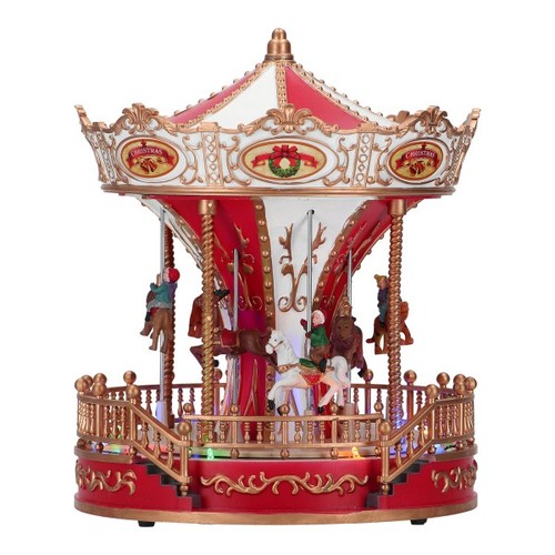 Giostra animata con - , cavalli