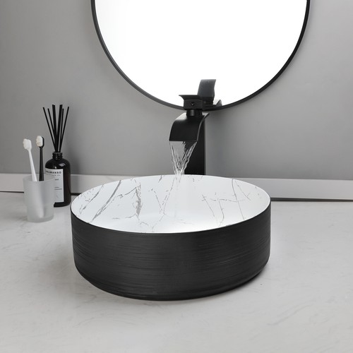 Vasca bagno rotonda - , nera