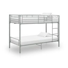 vidaXL Letto a Castello Grigio