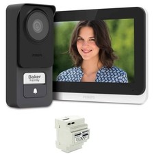 Kit videocitofono Philips monofamiliare alimentatore din e Badge RFID 531047