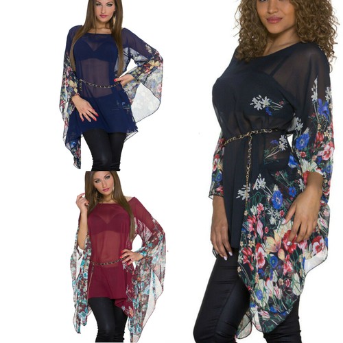 Blusa voile top donna catena