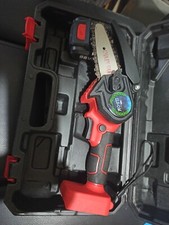 ILS-OM  Potatore Mini Elettrosega 24V a Batteria con Valigia - Rosso/Nera