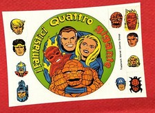 I FANTASTICI QUATTRO GIGANTE N.1 CORNO (LATO A) DEL 03/1978 ADESIVO ANASTATICO