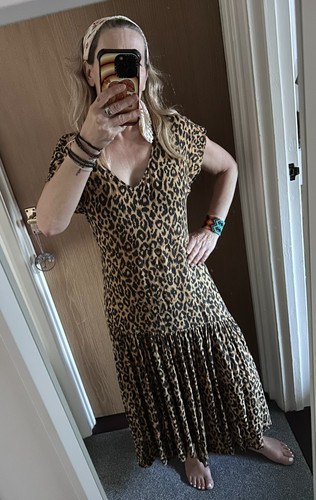 Maxi abito lungo zara stampa - maxi,