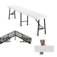 Panca Pieghevole Richiudibile per Set Birreria Panchina da Giardino in Resina