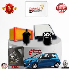 KIT TAGLIANDO FILTRI + OLIO RENAULT TWINGO II 1.2 16V 55KW 75CV DAL 2011 ->