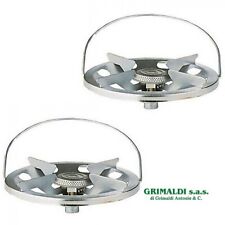 2 PEZZI FORNELLO BRUCIATORE CROMATO PER BOMBOLA A GAS RICARICABILE DA CAMPEGGIO