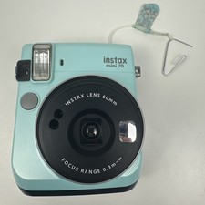Macchina fotografica INSTAX Mini 70 stampa foto istantanea verde come nuova batterie testate LEGGI